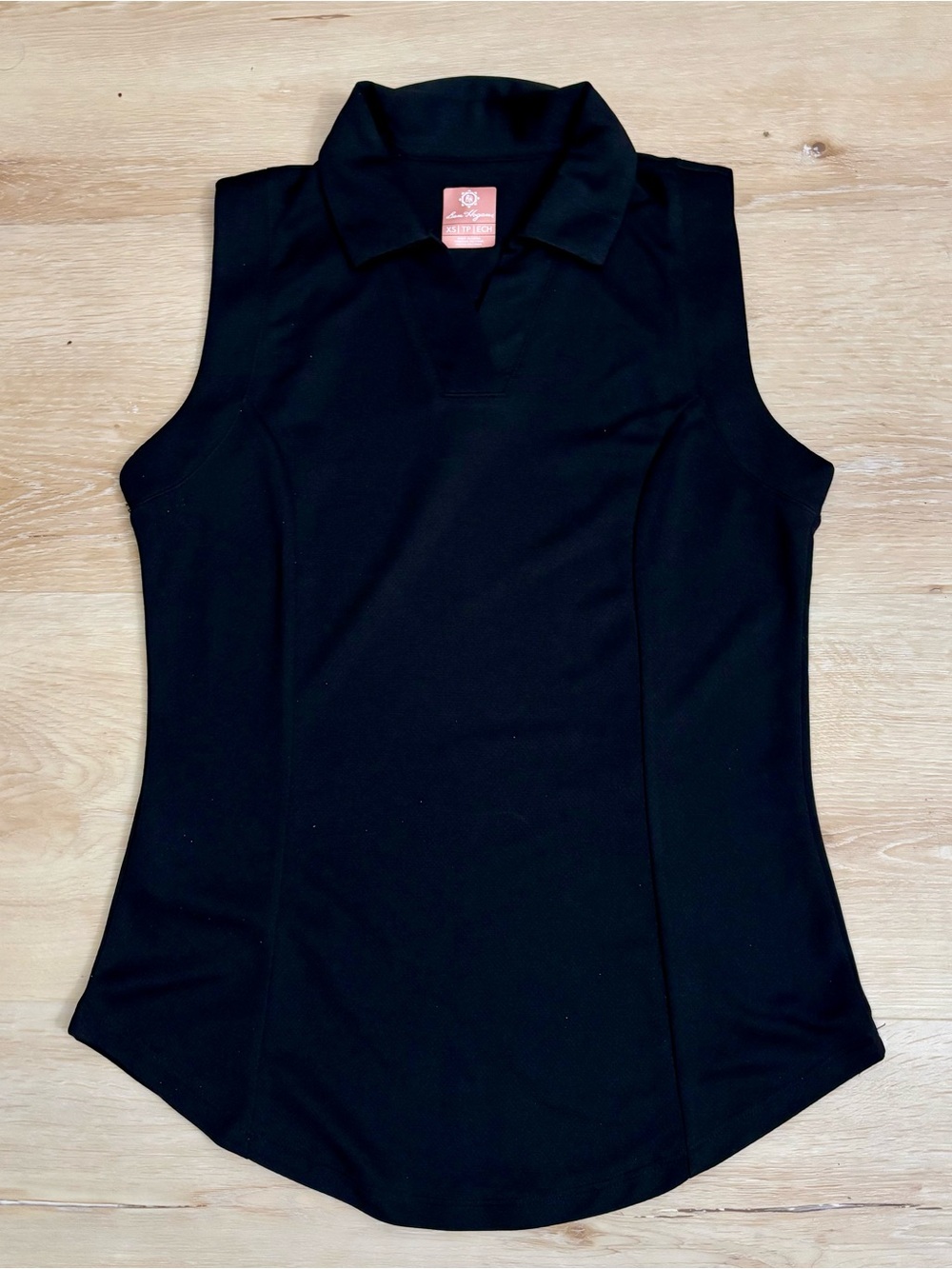 Ben Hogan Sleeveless Black Polo Top